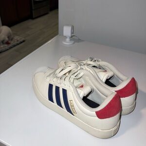 Adidas White and Red Sneakers
